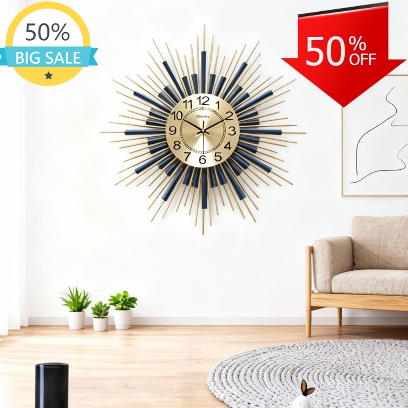 Resin Art Wall Clock - Modern Luxury Wall Clock Living Room