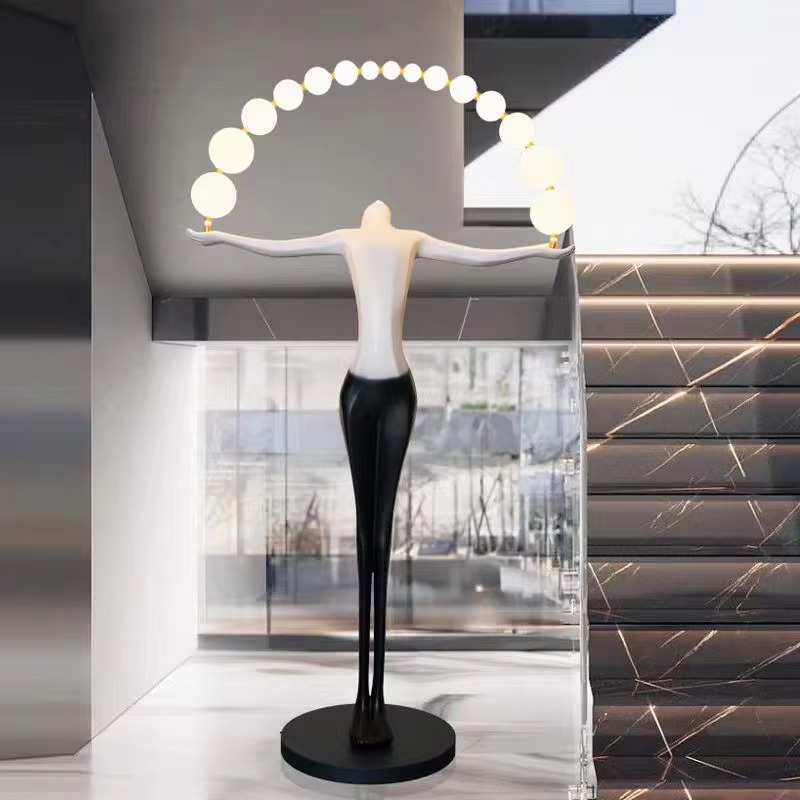 Resin Art Materials Wholesale - Wholesale Large LED Floor Lamp Human