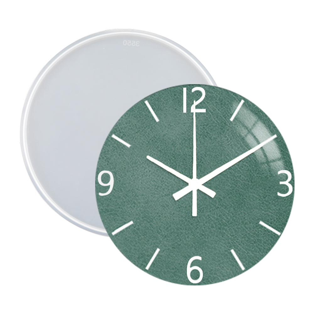 Resin Art Wall Clock - DM283 Round Roman Numerals Epoxy Resin