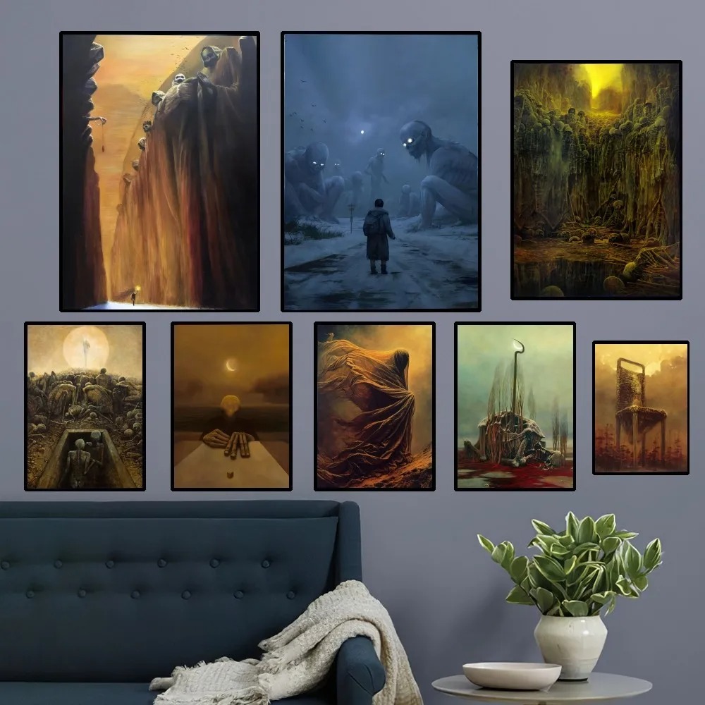 Resin Art Aesthetic - Zdzislaw Beksinski Art Poster Club Prints