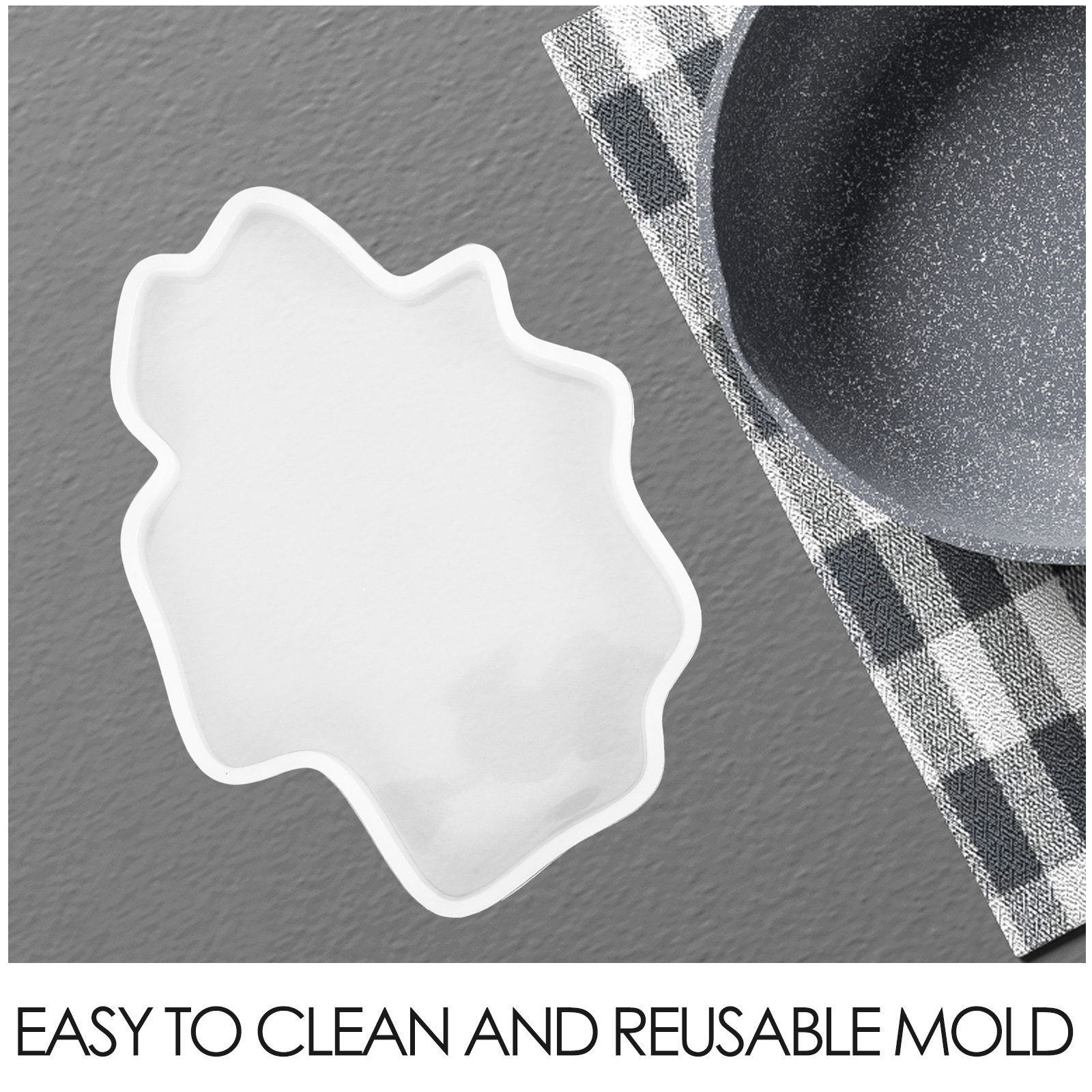 2Pcs Resin Display Mold Irregu - Resin Art Coasters 评论和价格