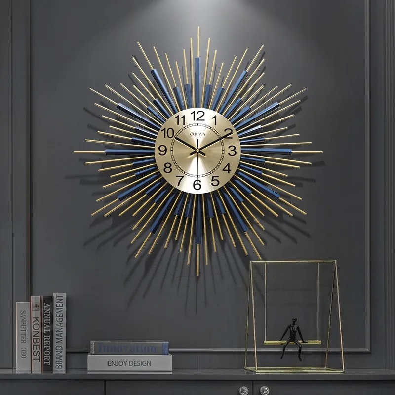 Modern Luxury Wall Clock Livin - Resin Art Wall Clock 评论和价格