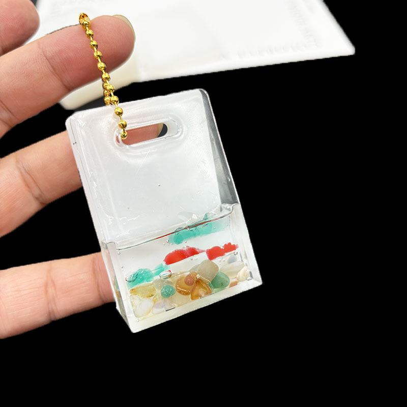 Handmade Epoxy Handbag Bag Sil - Resin Art Stone 评论和价格