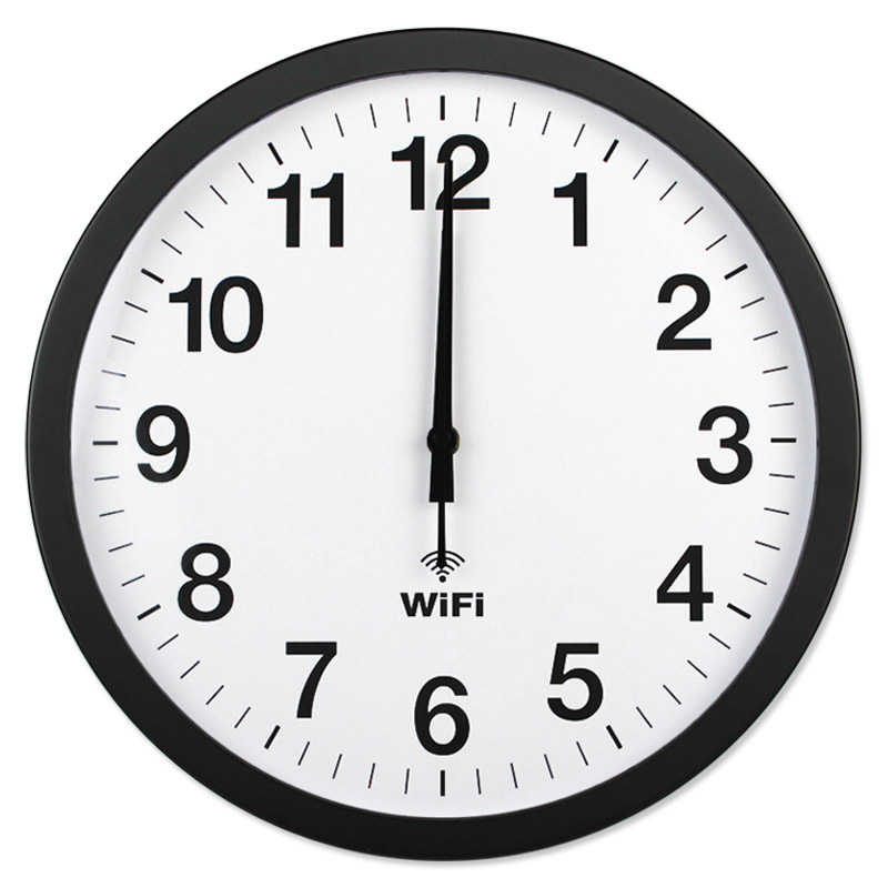 Smart clock WIFI automatic tim - Resin Art Wall Clock 评论和价格