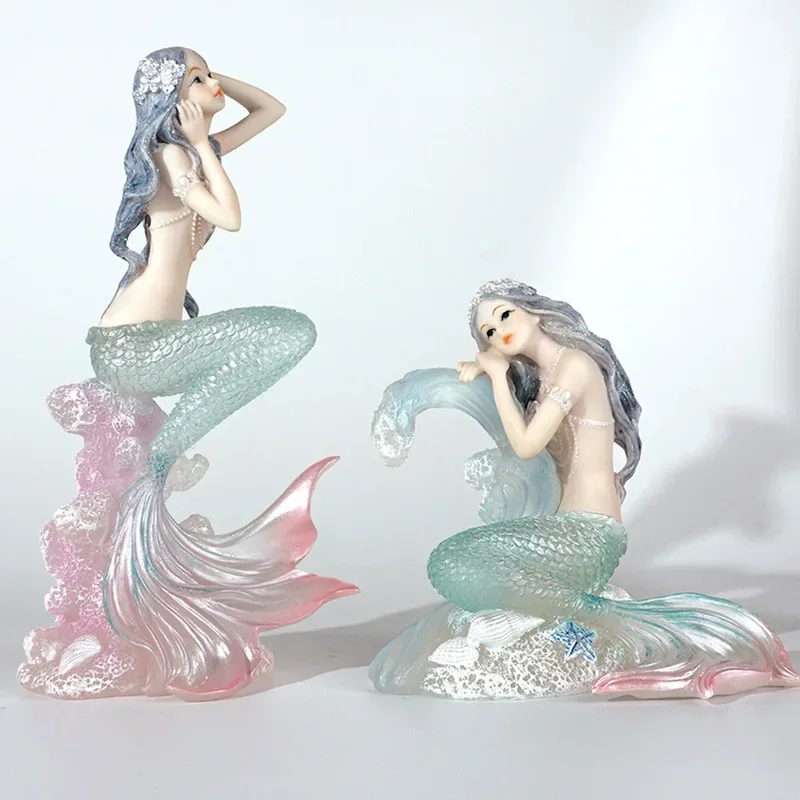 Exquisite Resin Mermaid Coral  - Resin Art Beach 评论和价格