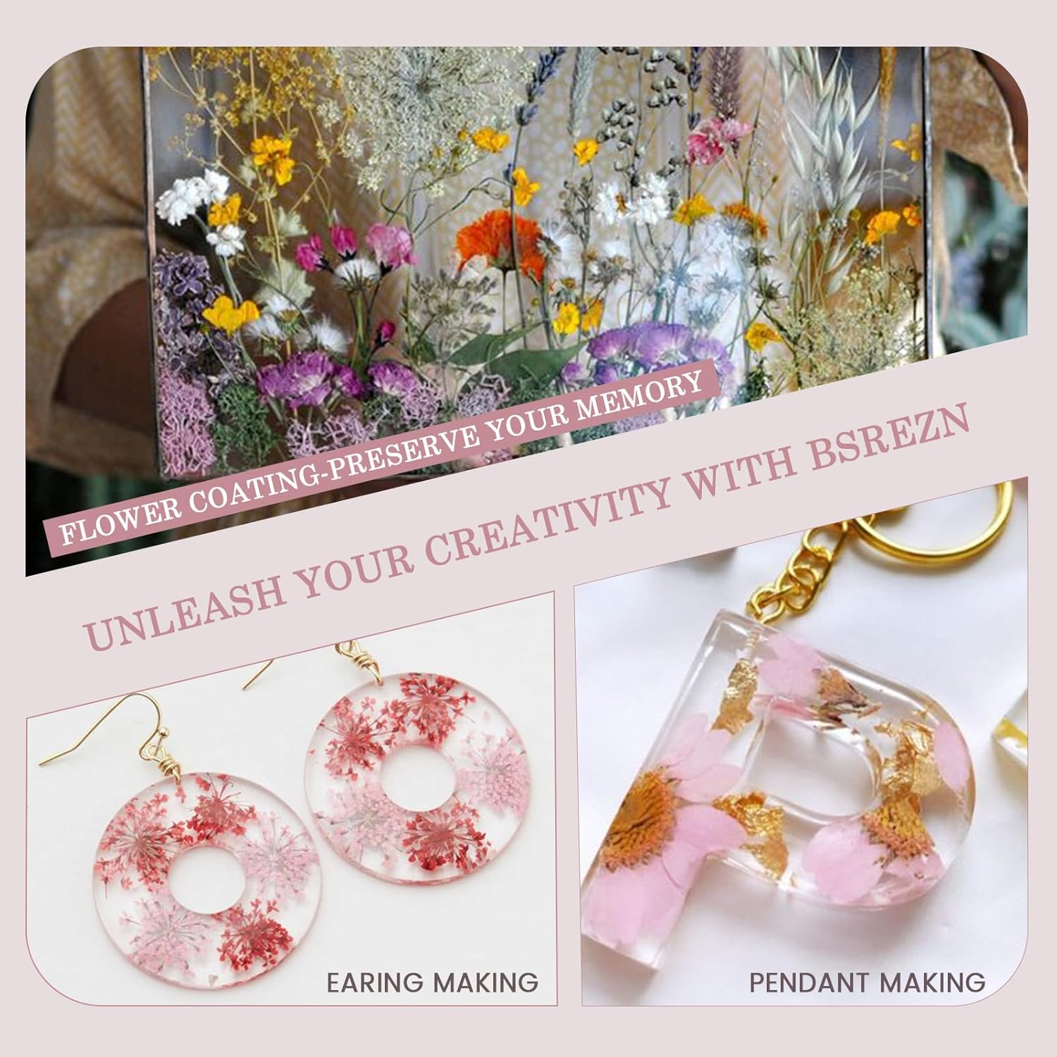 Crystal Clear&Low Odor,UV Ligh - Resin Art Stone 评论和价格