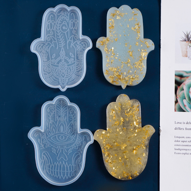 1 Pcs DIY Coaster Hand of Fati - Resin Art Coasters 评论和价格