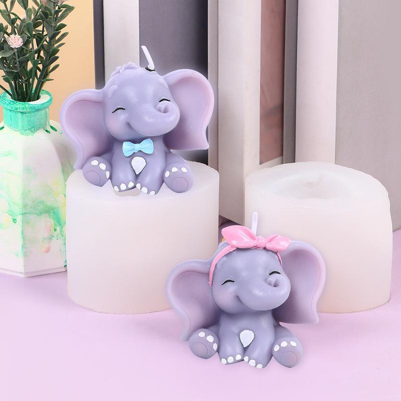 Cute 3D Elephant Silicone Cand - Resin Art Easy 评论和价格