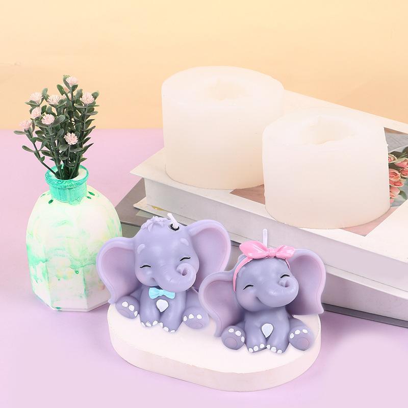 Cute 3D Elephant Silicone Cand - Resin Art Easy 评论和价格
