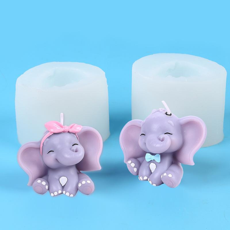 Cute 3D Elephant Silicone Cand - Resin Art Easy 评论和价格