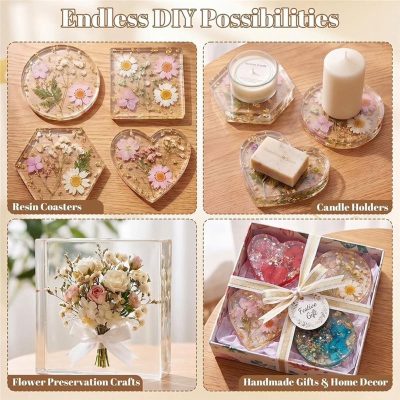 [ABFI!】 Resin Molds For DIY Ep - Resin Art Coasters 评论和价格