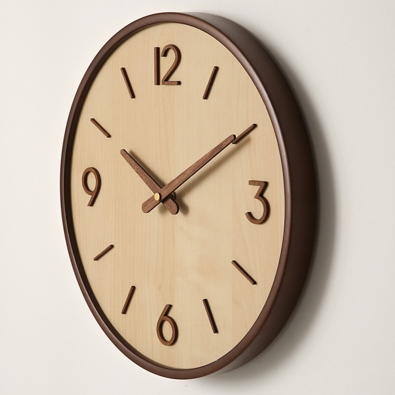 Modern Wooden Silent Art Wall  - Resin Art Wall Clock 评论和价格