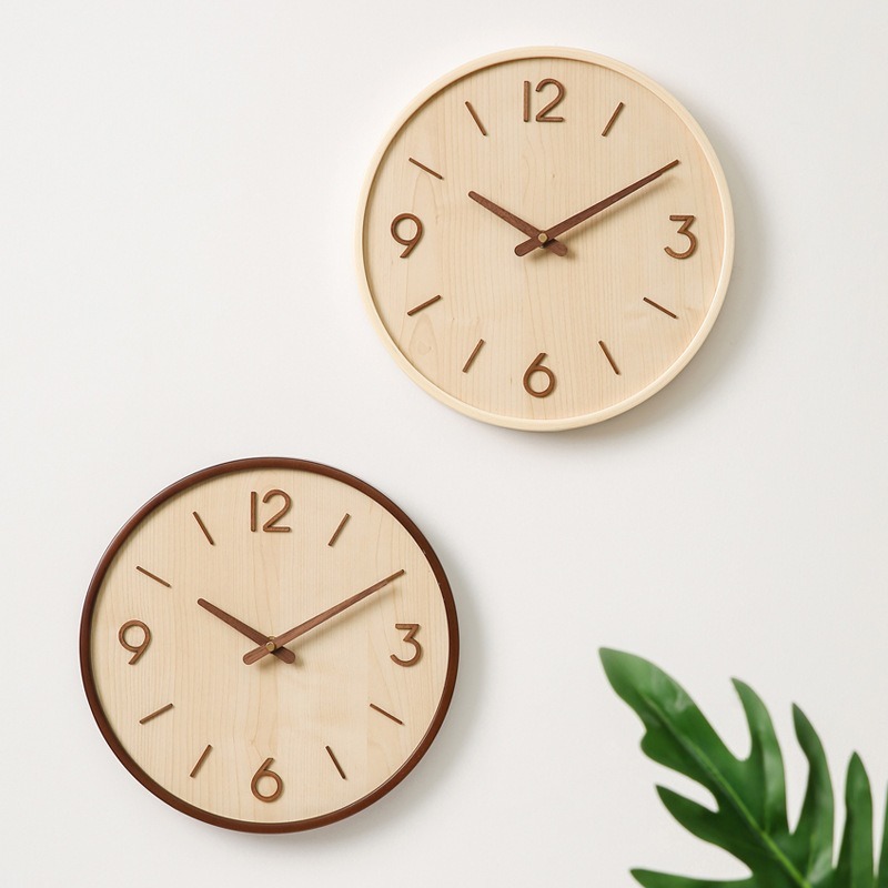 Modern Wooden Silent Art Wall  - Resin Art Wall Clock 评论和价格