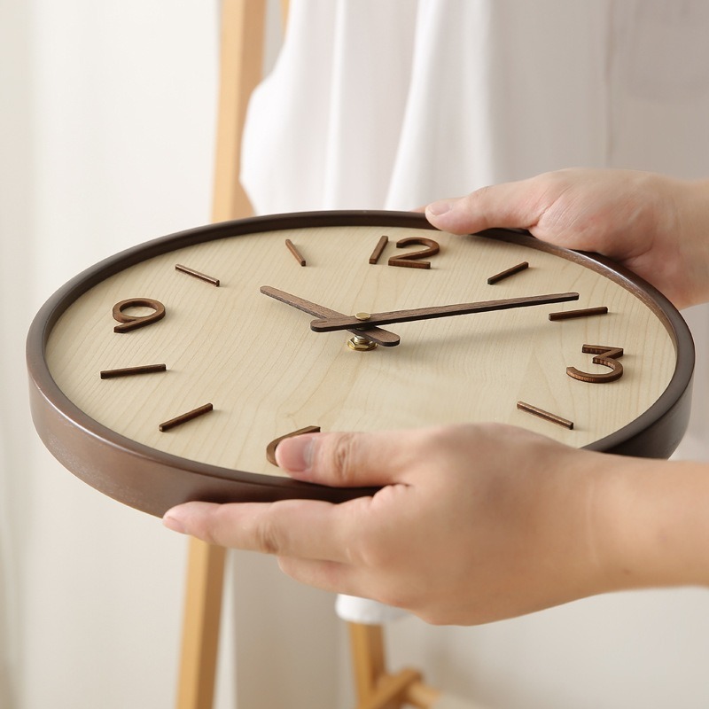 Modern Wooden Silent Art Wall  - Resin Art Wall Clock 评论和价格