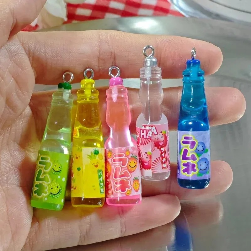10Pcs Tiny Soda Bottle Resin C - Resin Art Earrings 评论和价格