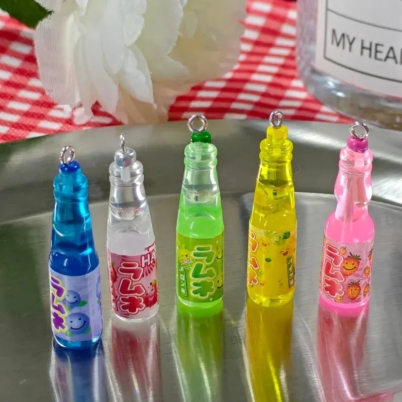 10Pcs Tiny Soda Bottle Resin C - Resin Art Earrings 评论和价格