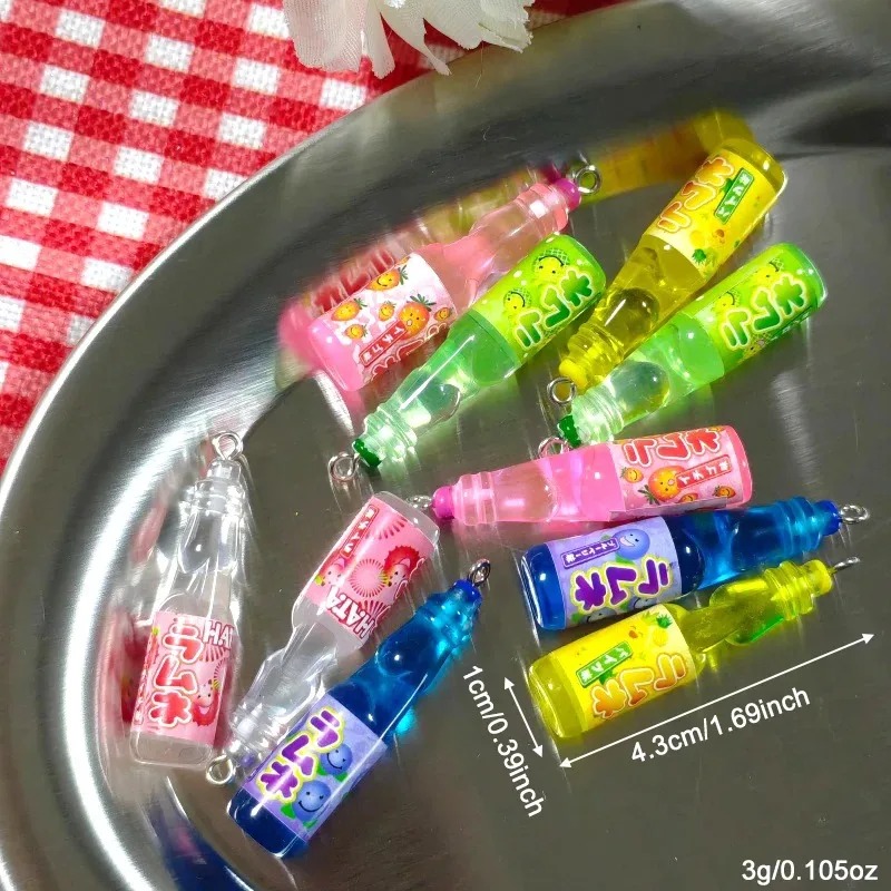 10Pcs Tiny Soda Bottle Resin C - Resin Art Earrings 评论和价格