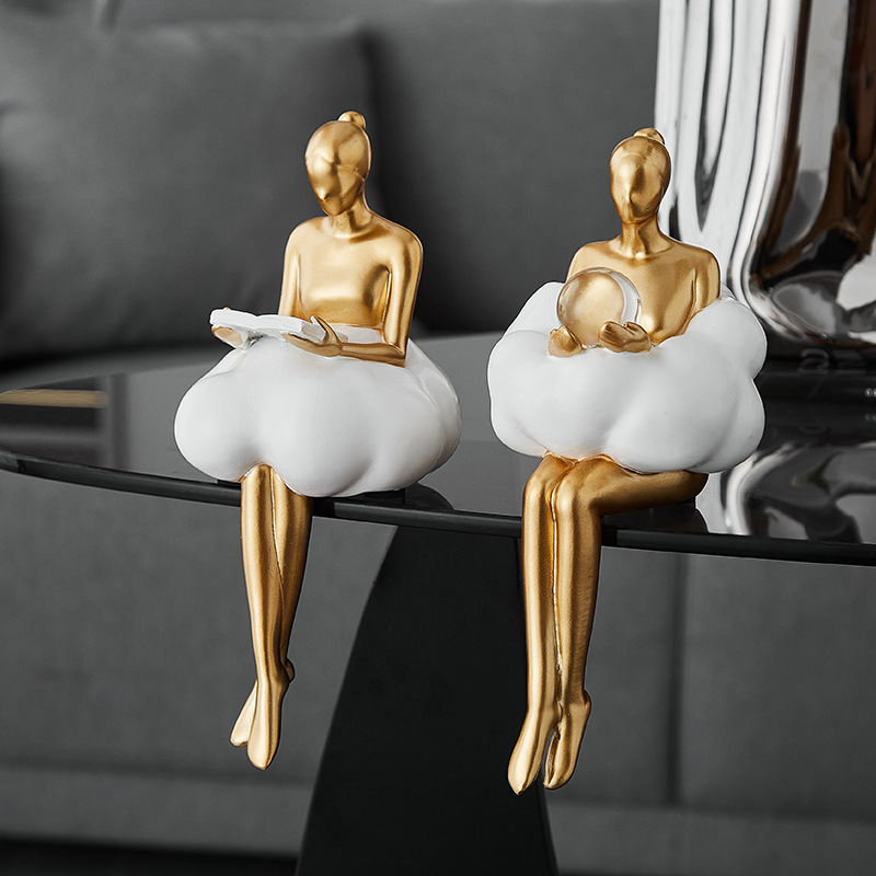 Ballet Girl Cloud Abstract Art - Resin Art Aesthetic 评论和价格