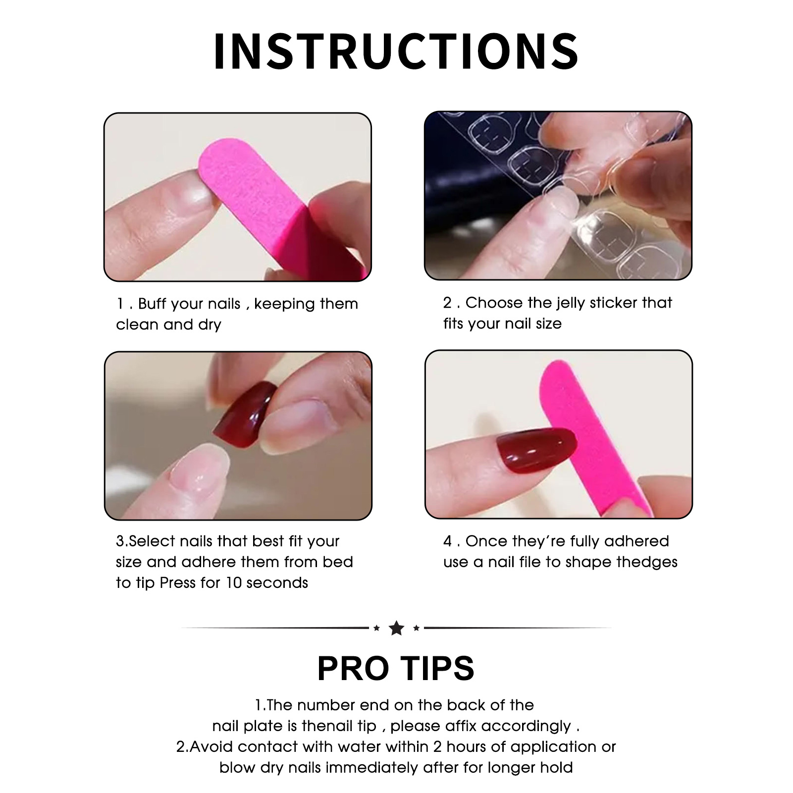 False Nails Easy-Apply Press O - Resin Art Easy 评论和价格