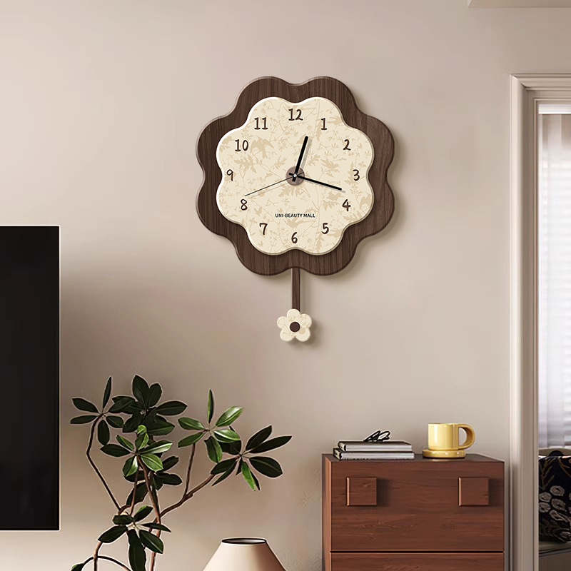 Chinese-style Creative Art Wal - Resin Art Wall Clock 评论和价格
