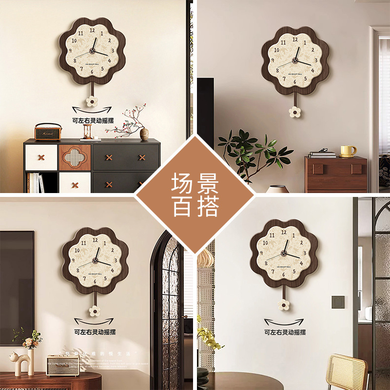 Chinese-style Creative Art Wal - Resin Art Wall Clock 评论和价格