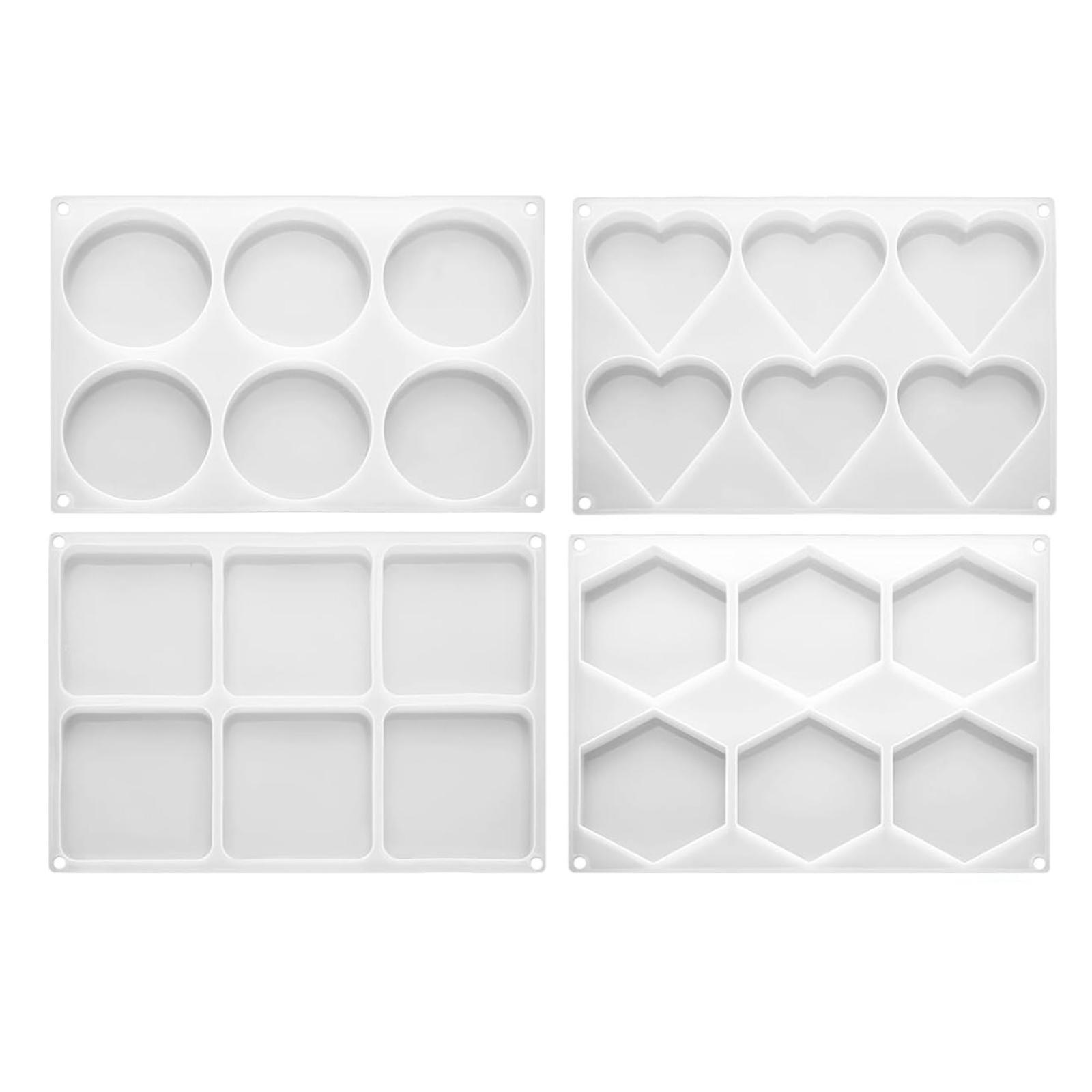 4Pcs Deep Resin Coaster Molds  - Resin Art Coasters 评论和价格