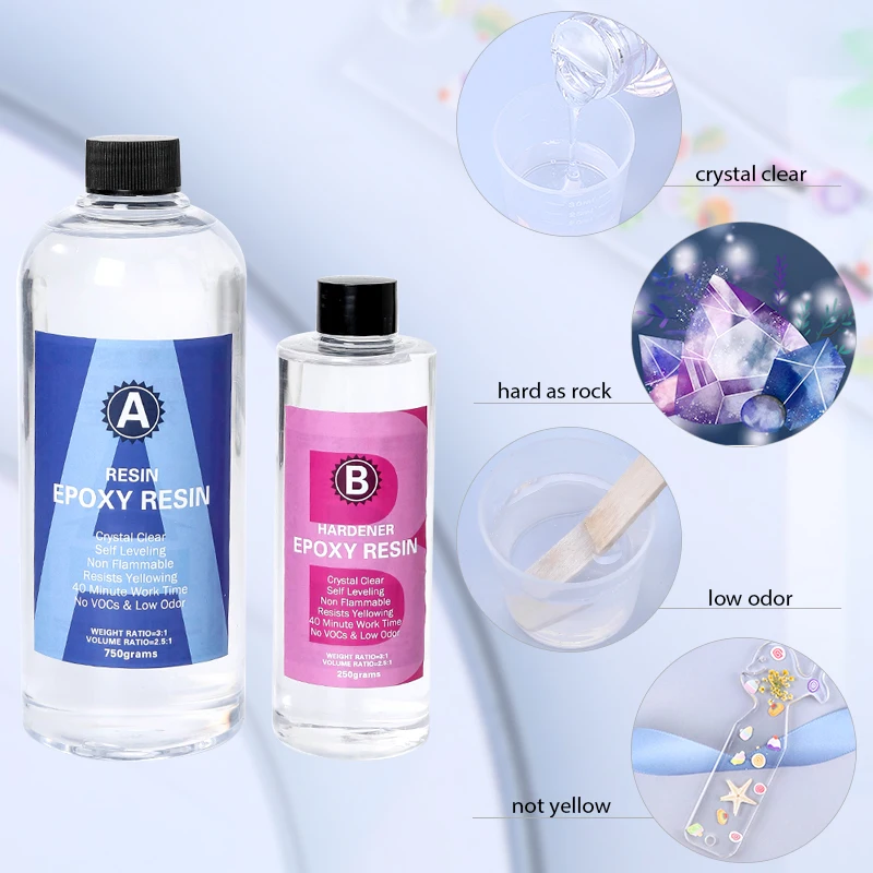 Epoxy Resin Kit Crystal Clear  - Resin Art Stone 评论和价格