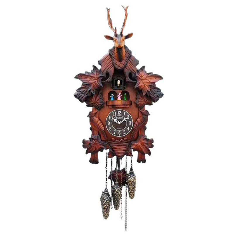 Cuckoo Wall Clock Solid Wood C - Resin Art Wall Clock 评论和价格