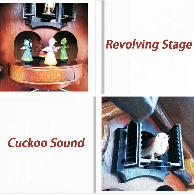 Cuckoo Wall Clock Solid Wood C - Resin Art Wall Clock 评论和价格