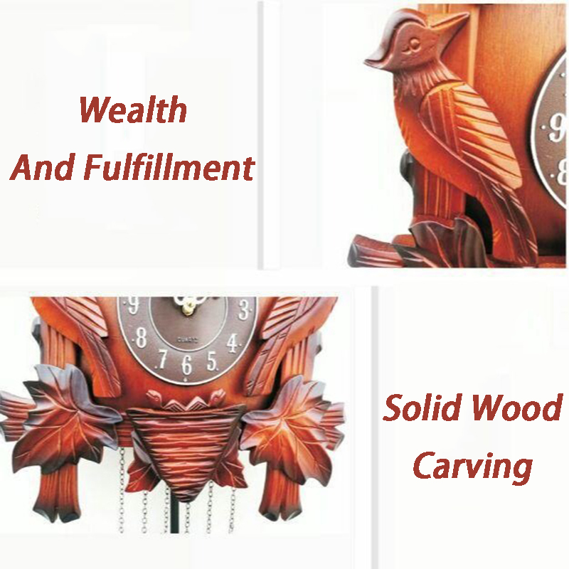 Cuckoo Wall Clock Solid Wood C - Resin Art Wall Clock 评论和价格