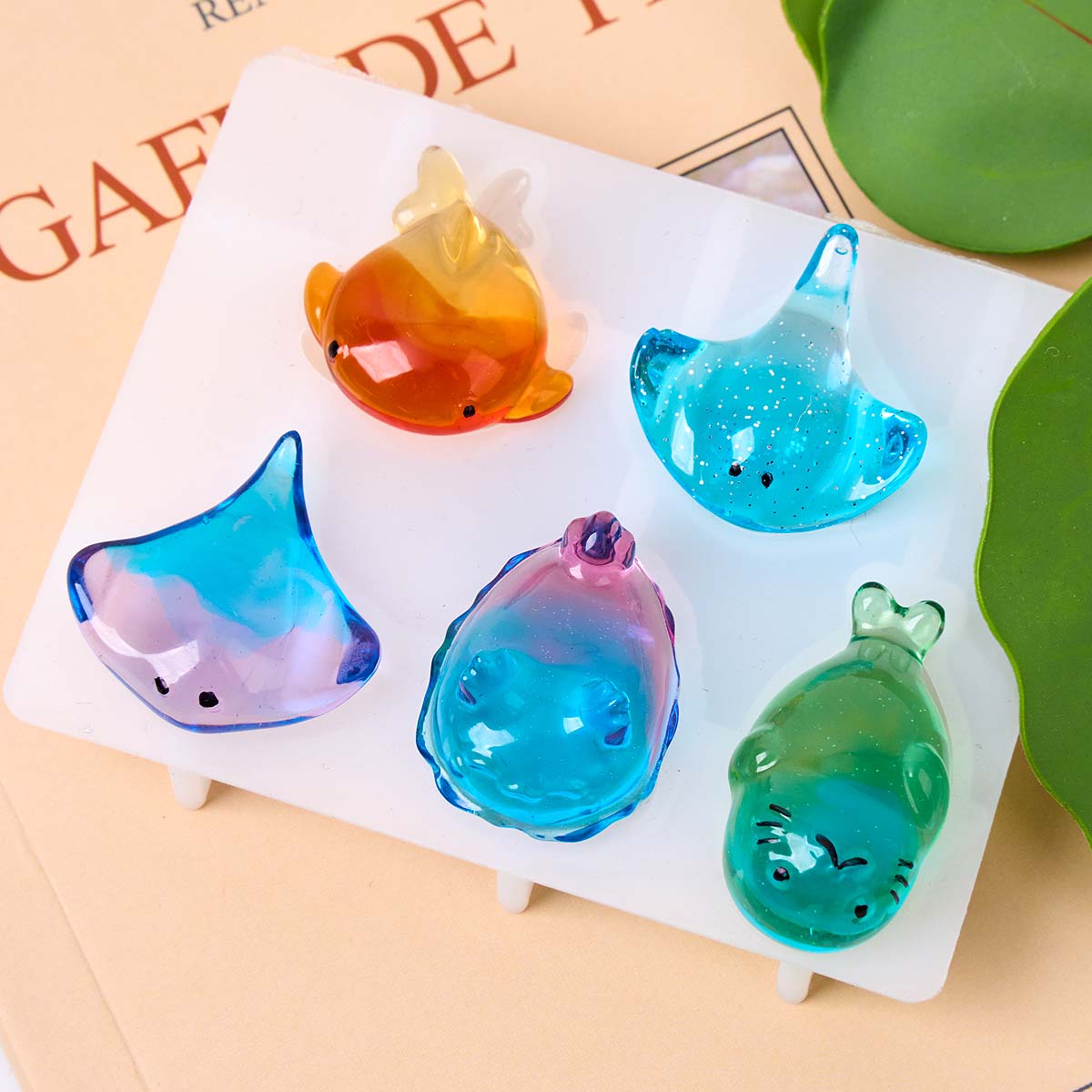 3D Healing Kawaii Manta Ray Wh - Resin Art Epoxy 评论和价格