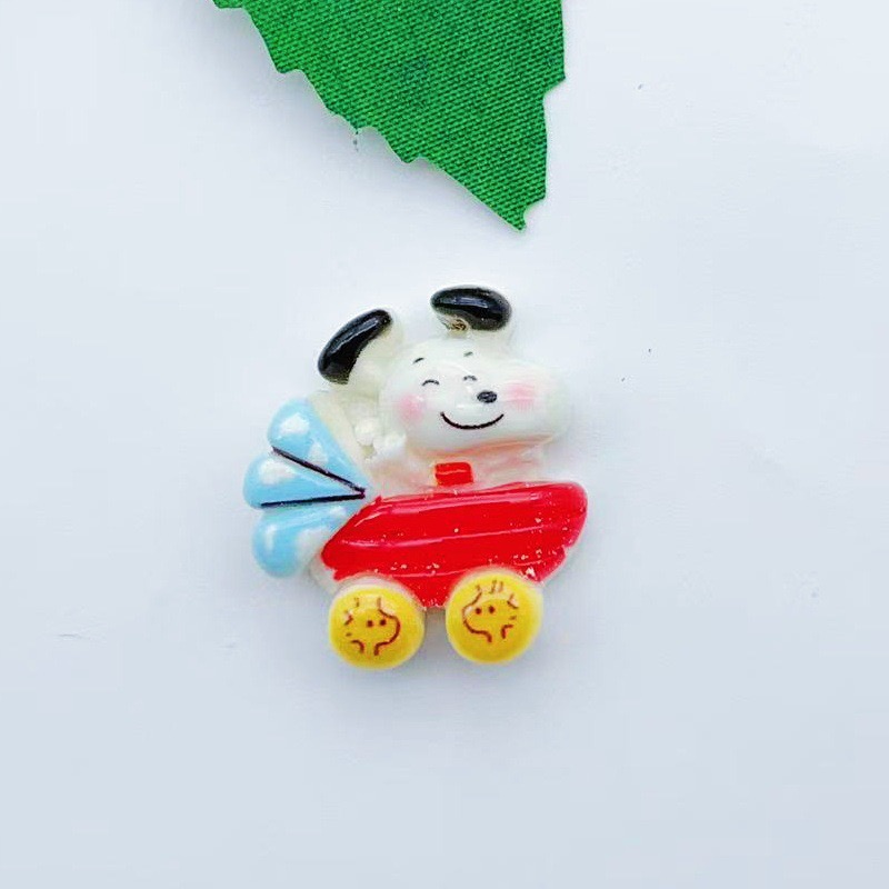 12pcs resin cartoon dog pendan - Resin Art Earrings 评论和价格