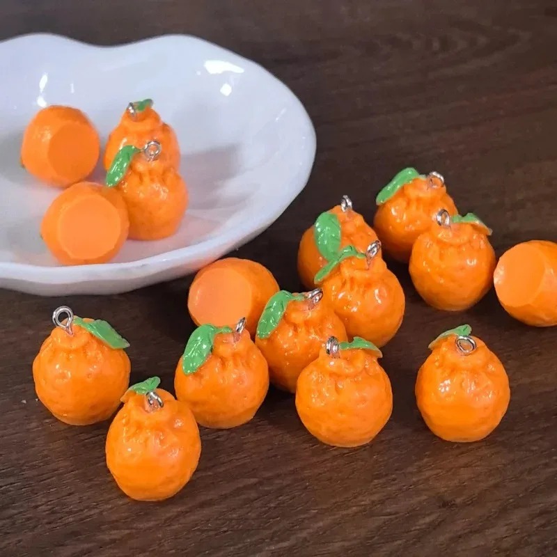 10Pcs 3D Simulation Dekopon Ma - Resin Art Earrings 评论和价格