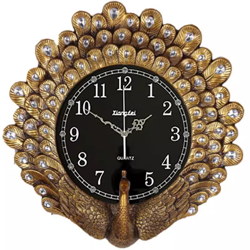 Vintage High-End Decorative Wa - Resin Art Wall Clock 评论和价格