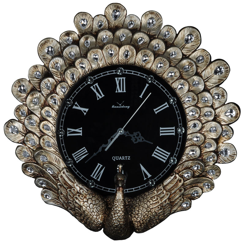 Vintage High-End Decorative Wa - Resin Art Wall Clock 评论和价格