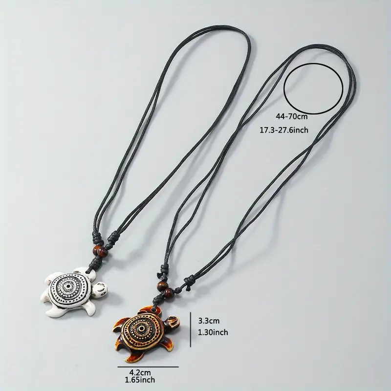 Women Men's Carved Hook Turtle - Resin Art Beach 评论和价格