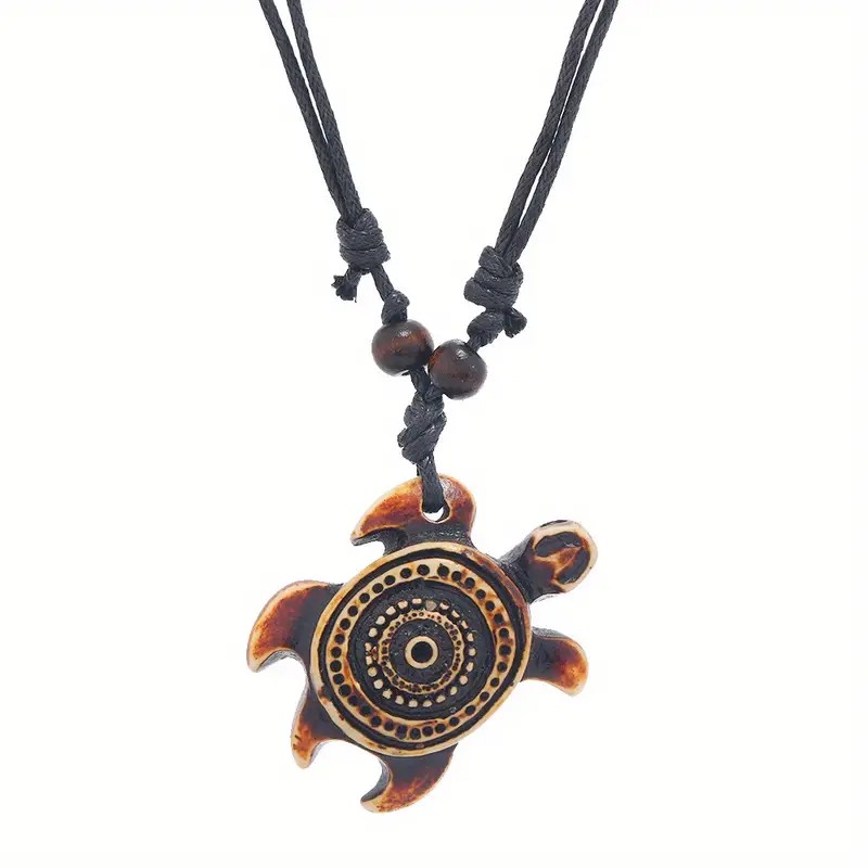 Women Men's Carved Hook Turtle - Resin Art Beach 评论和价格