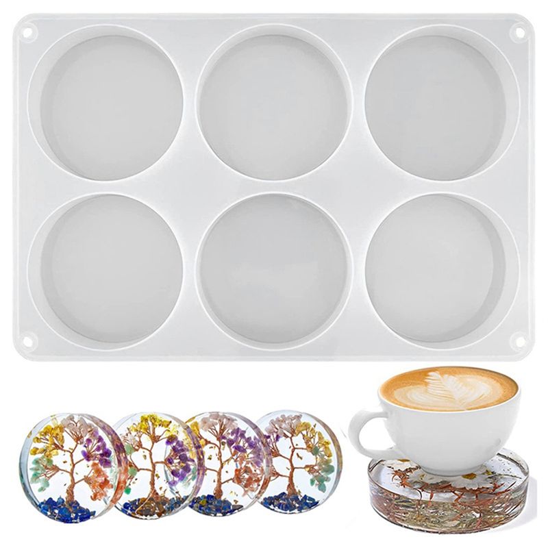 AA94-1 PCS Resin Coaster Molds - Resin Art Coasters 评论和价格