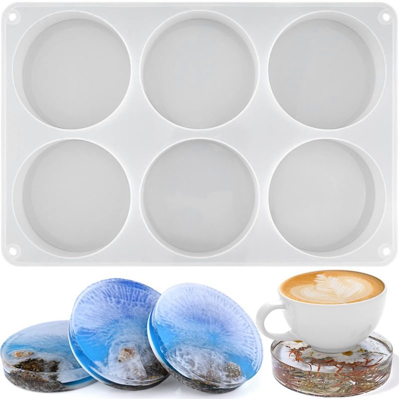 AA94-1 PCS Resin Coaster Molds - Resin Art Coasters 评论和价格