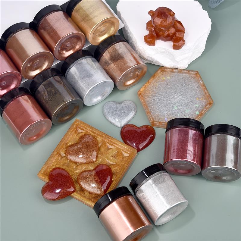50g Shimmer Metallic Gold Silv - Resin Art Epoxy 评论和价格