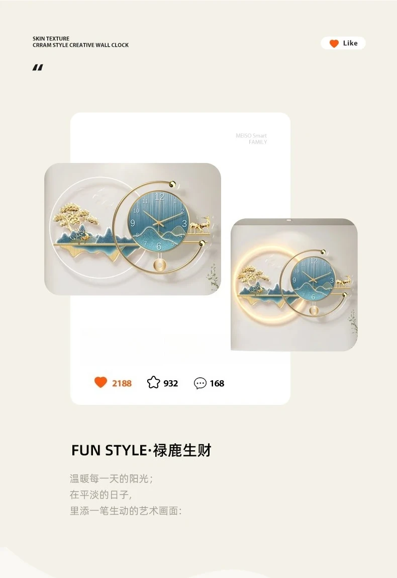 Art Mural Wall Clocks Luxury D - Resin Art Wall Clock 评论和价格