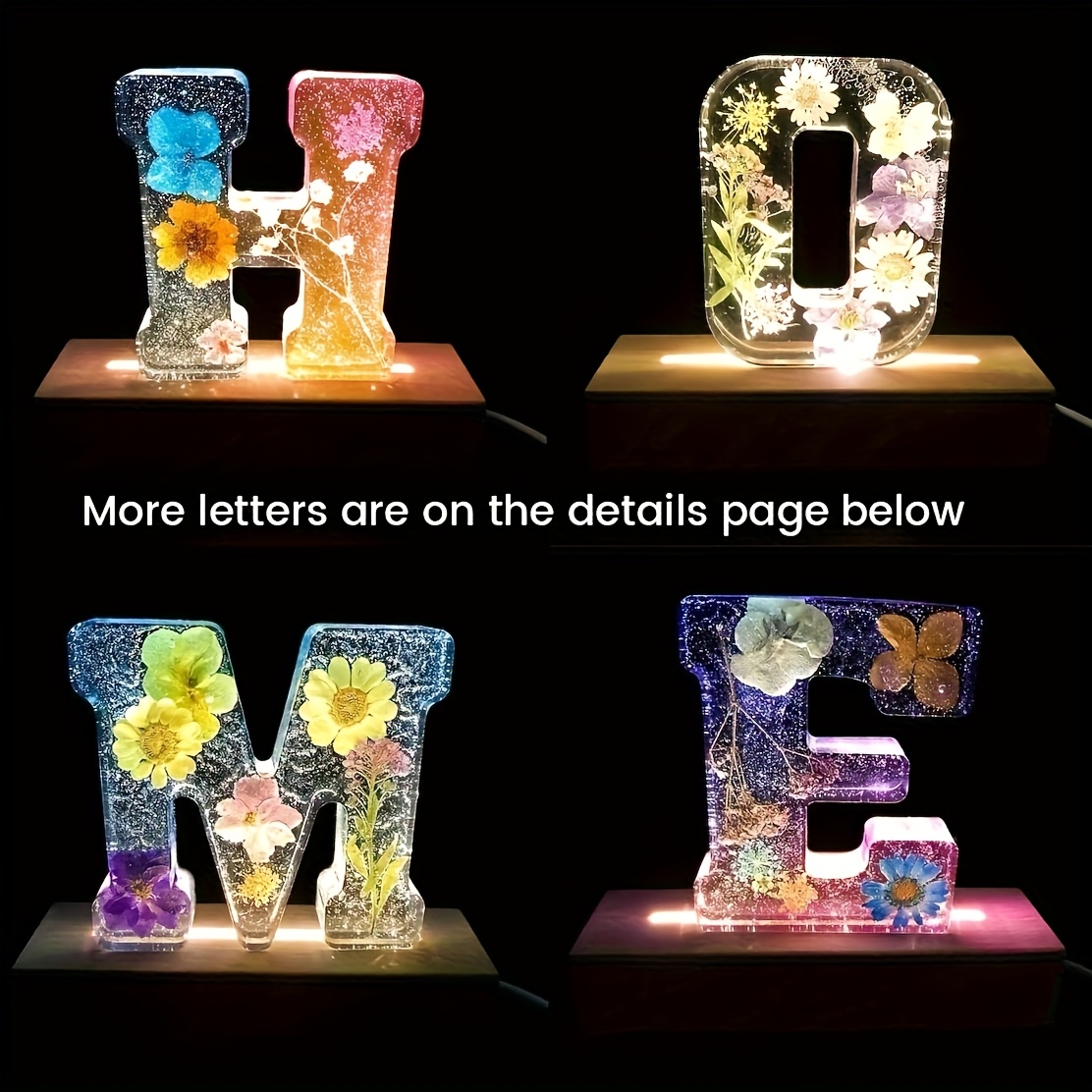 7-Inch Large Letter Resin Mold - Resin Art Epoxy 评论和价格