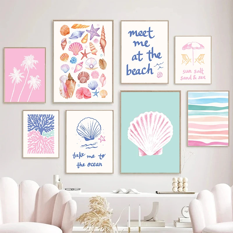 Coastal Gallery Wall Art Summe - Resin Art Beach 评论和价格
