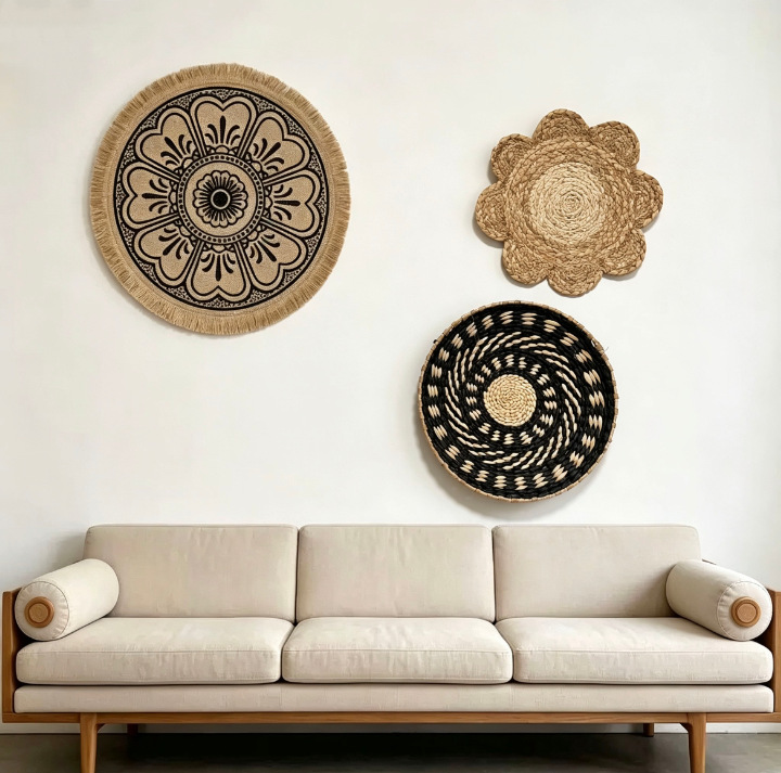 Boho Straw Wall Decor Grass We - Resin Art Aesthetic 评论和价格
