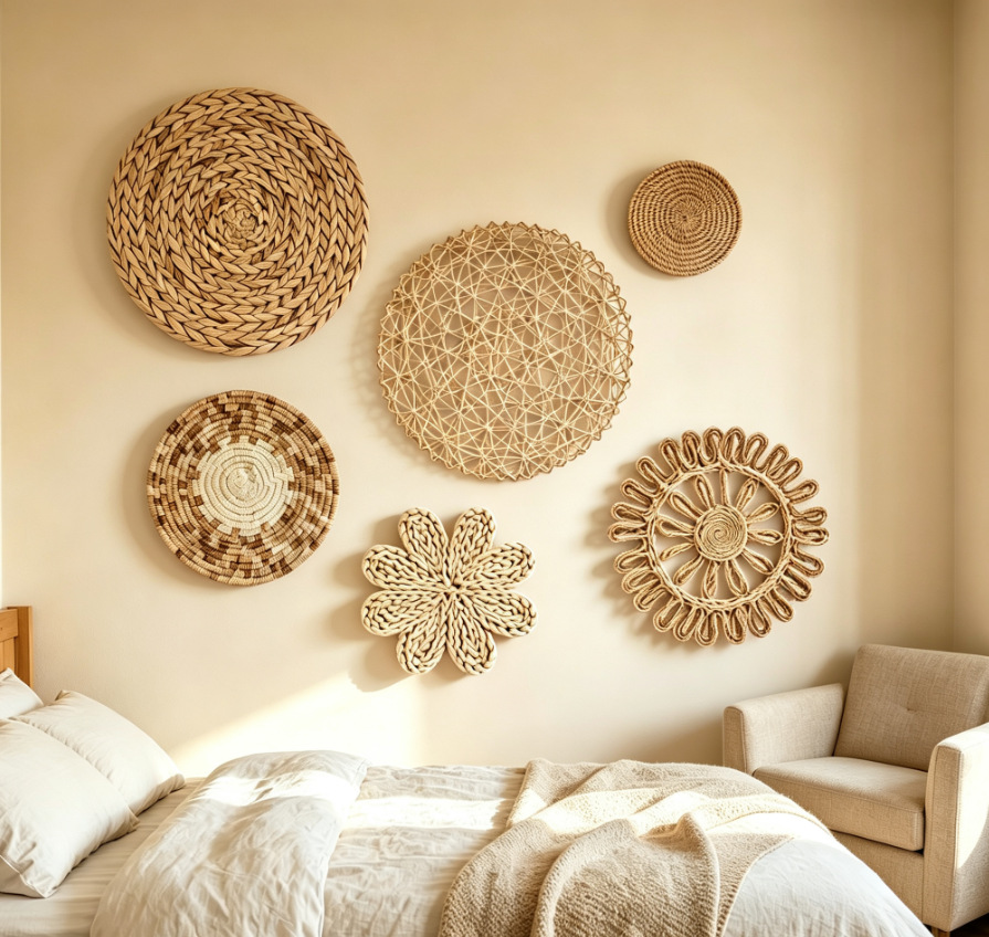 Boho Straw Wall Decor Grass We - Resin Art Aesthetic 评论和价格