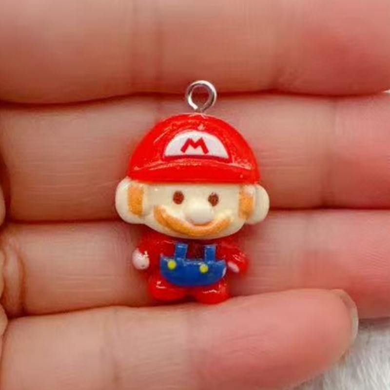 10pcs resin cartoon pendant, D - Resin Art Earrings 评论和价格