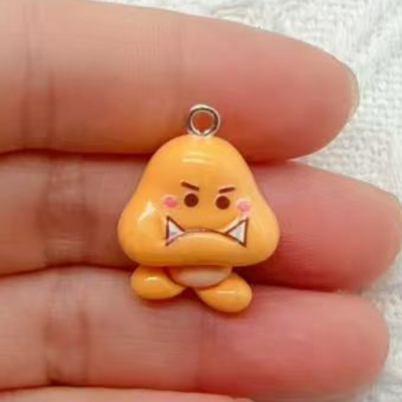 10pcs resin cartoon pendant, D - Resin Art Earrings 评论和价格