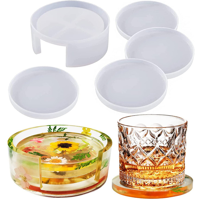 Round Square Coaster Silicone  - Resin Art Coasters 评论和价格