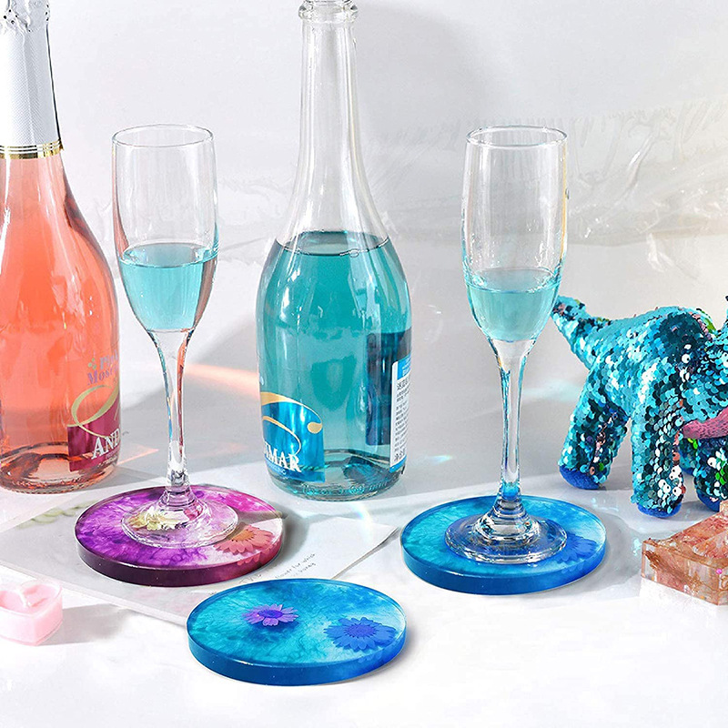 Round Square Coaster Silicone  - Resin Art Coasters 评论和价格