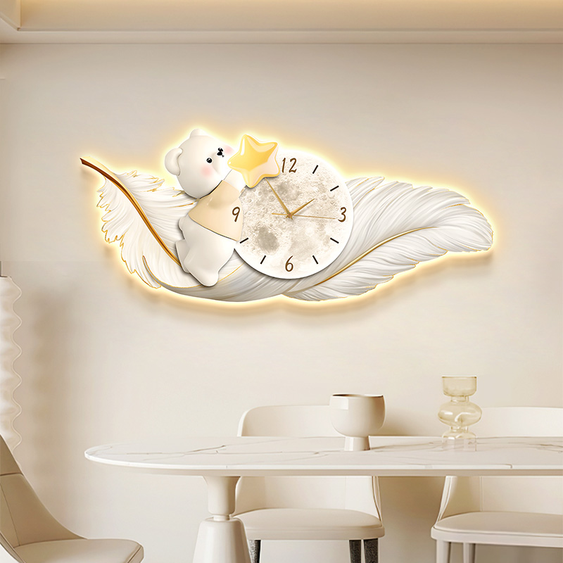 Big Size Metal Wall Art Clock  - Resin Art Wall Clock 评论和价格